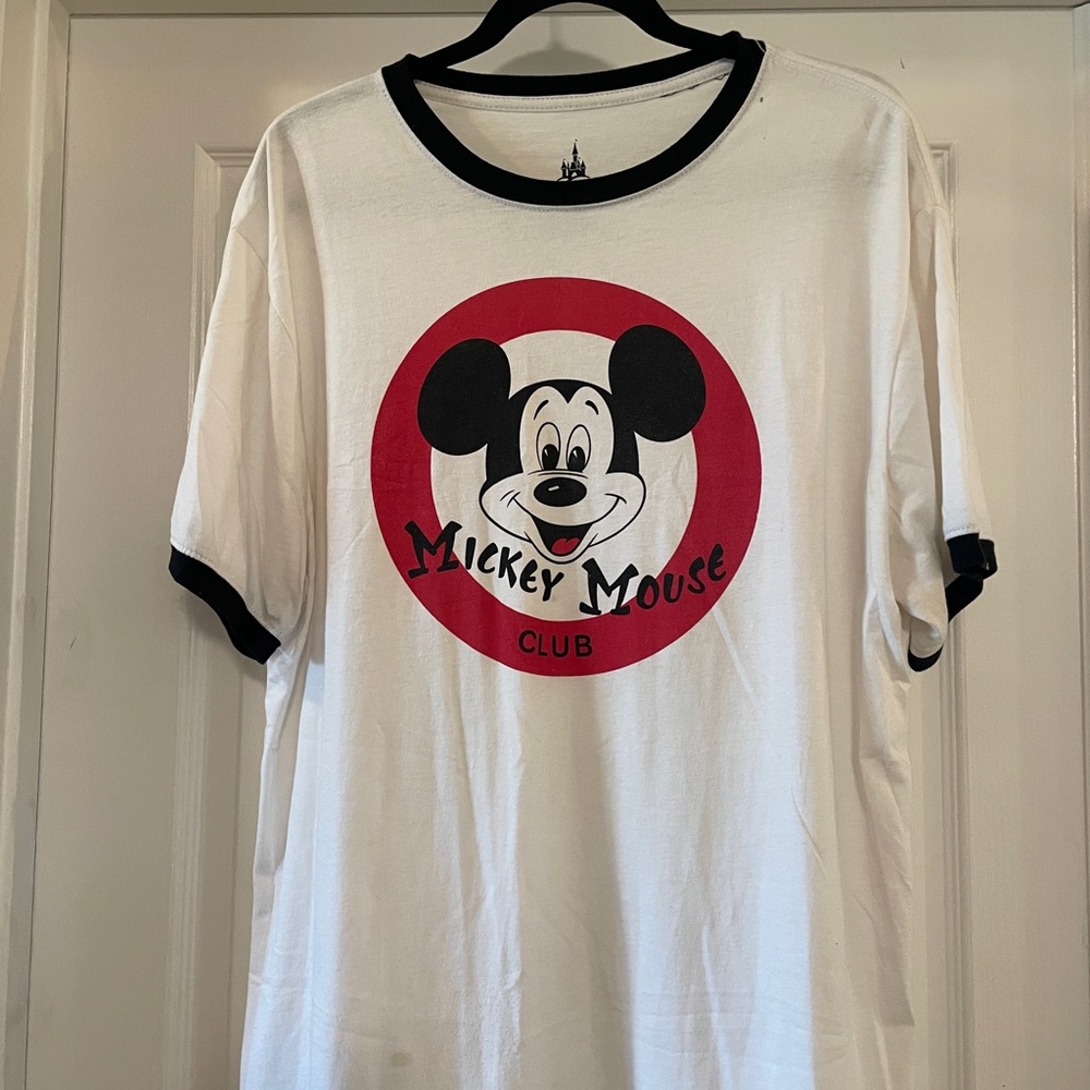 Disney Mickey Mouse Club White and Black Tee